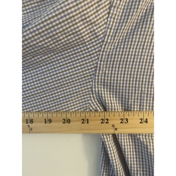 JOHNNIE-O Men's Shirt Button Up Check Pattern Long Sleeve Medium - Picture 8 of 8